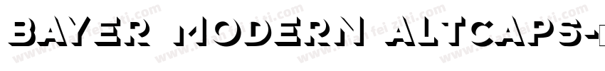 Bayer Modern ALTCAPS字体转换